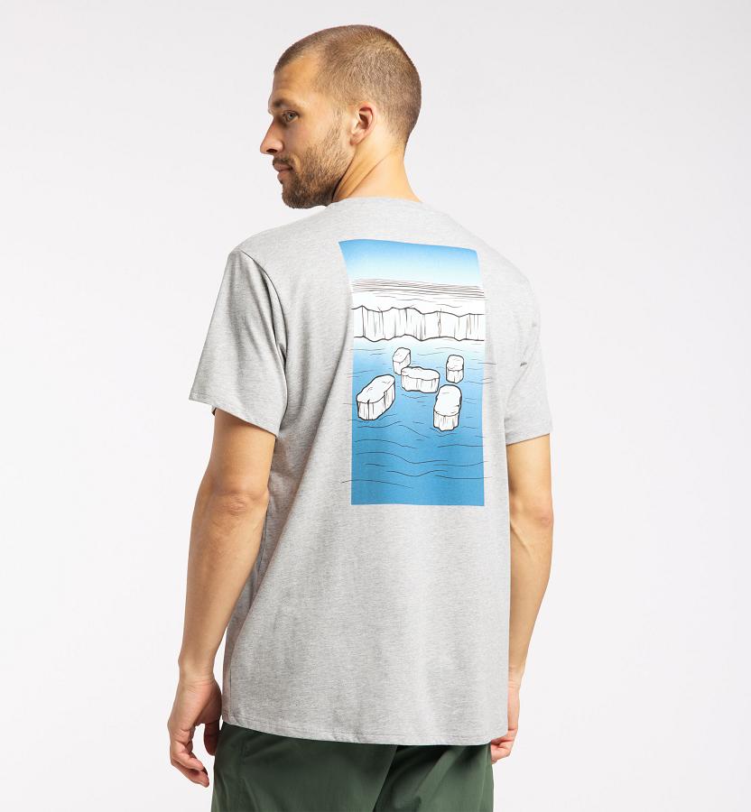 Haglöfs Mens Camp T-Shirt Grey New Zealand 81597GPBF